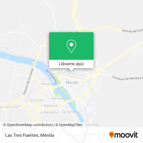 Mapa Las Tres Fuentes