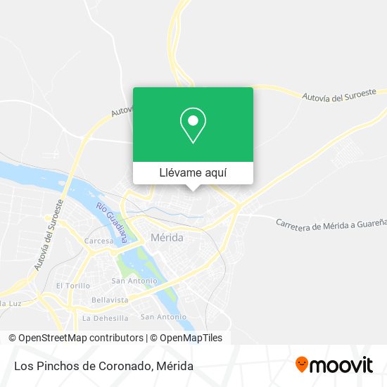 Mapa Los Pinchos de Coronado