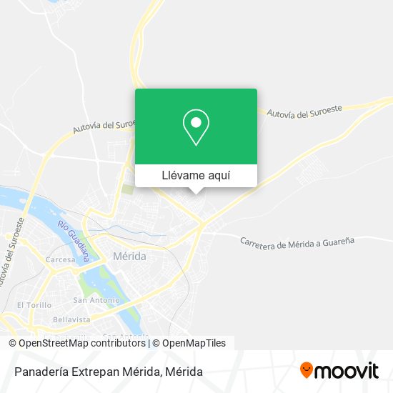 Mapa Panadería Extrepan Mérida