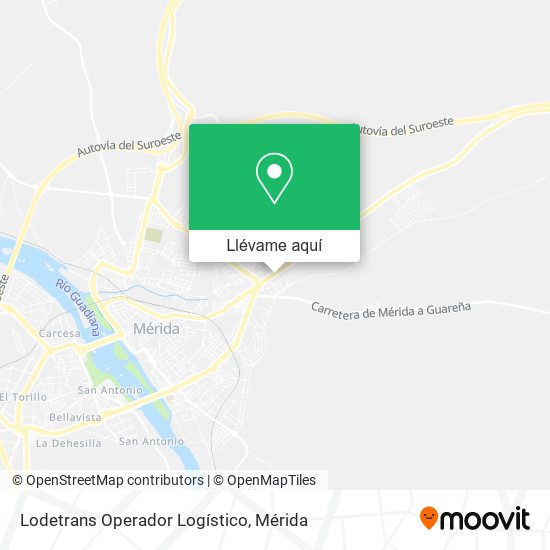 Mapa Lodetrans Operador Logístico