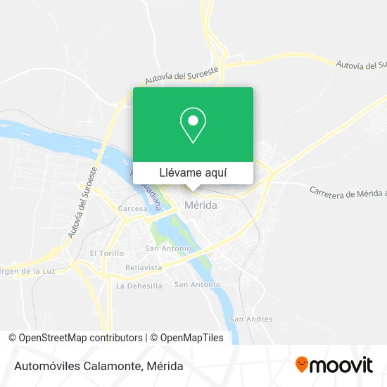 Mapa Automóviles Calamonte
