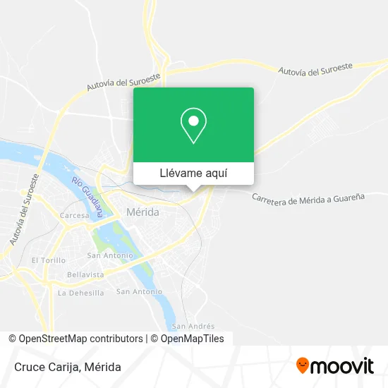 Mapa Cruce Carija