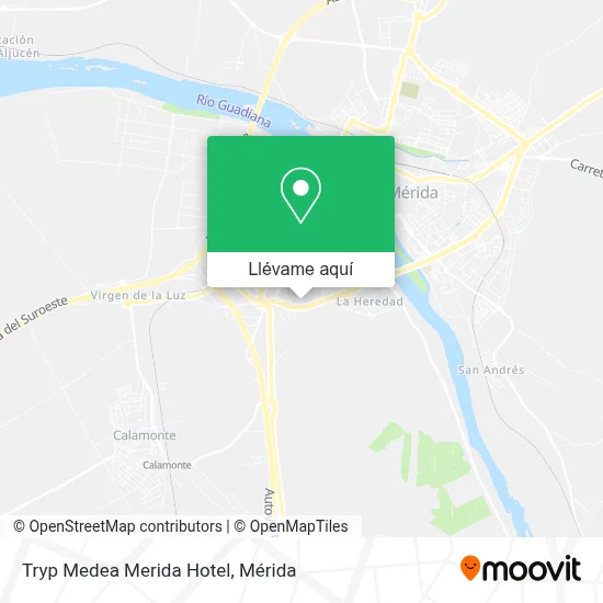 Mapa Tryp Medea Merida Hotel