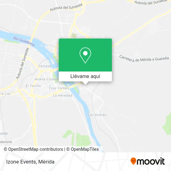 Mapa Izone Events