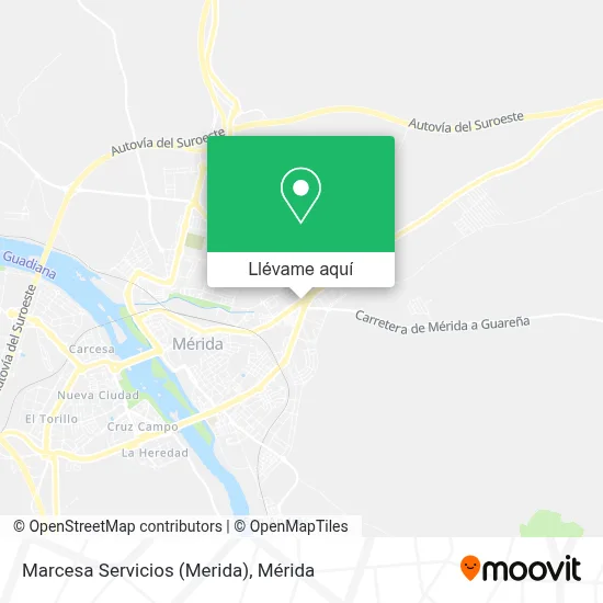 Mapa Marcesa Servicios (Merida)