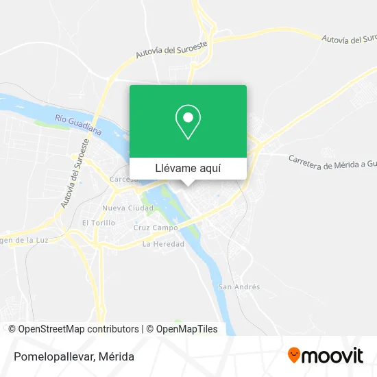 Mapa Pomelopallevar