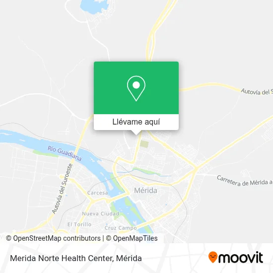 Mapa Merida Norte Health Center