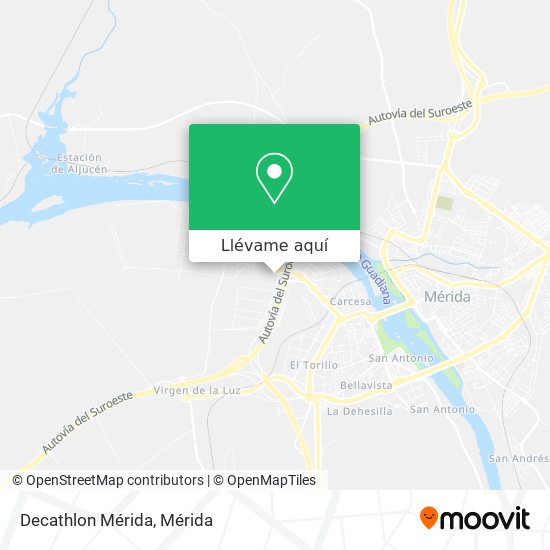 Mapa Decathlon Mérida