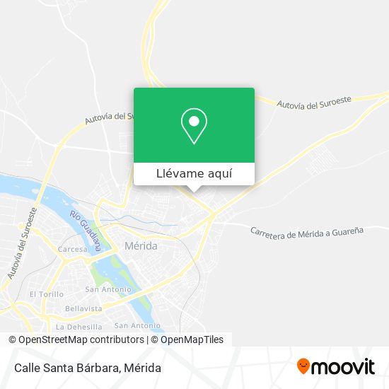 Mapa Calle Santa Bárbara