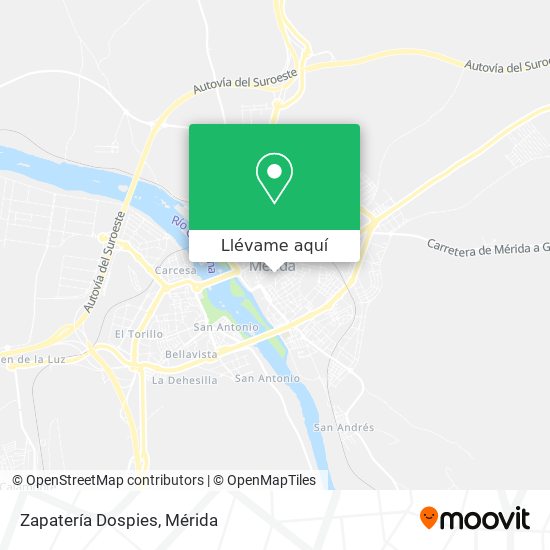 Cómo llegar a Zapatería Dospies en Mérida en Autobús?