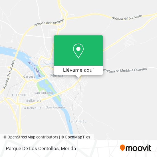 Mapa Parque De Los Centollos