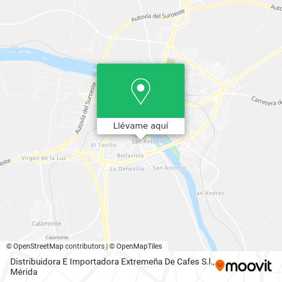 Mapa Distribuidora E Importadora Extremeña De Cafes S.l.