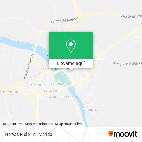 Mapa Hervas Piel S. A.