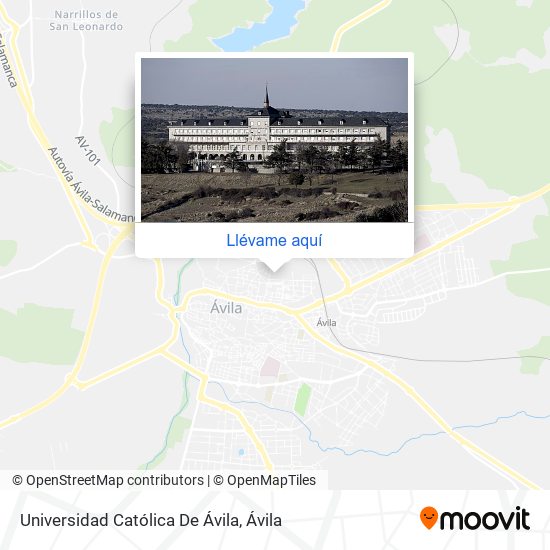 Mapa Universidad Católica De Ávila