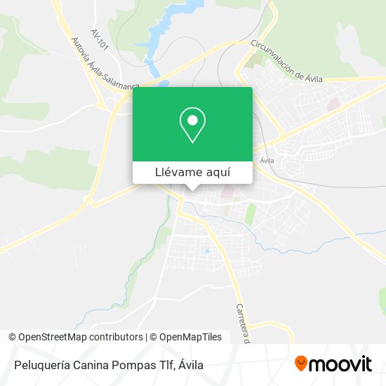 Mapa Peluquería Canina Pompas Tlf