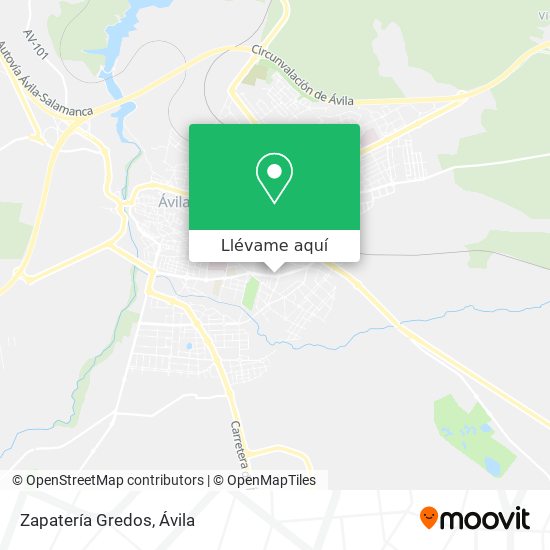 Mapa Zapatería Gredos
