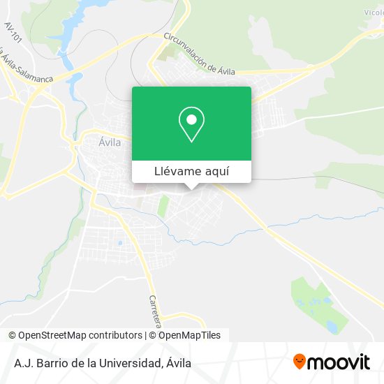 Mapa A.J. Barrio de la Universidad