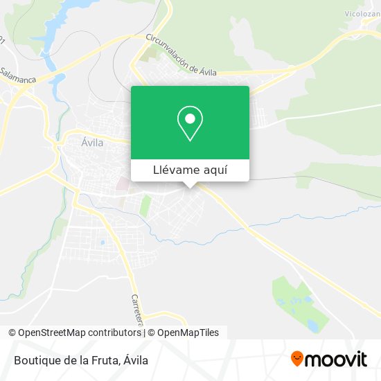 Mapa Boutique de la Fruta