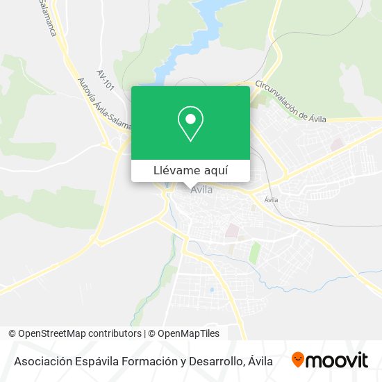 Mapa Asociación Espávila Formación y Desarrollo