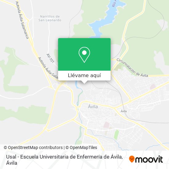 Mapa Usal - Escuela Universitaria de Enfermería de Ávila