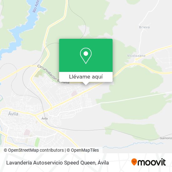 Mapa Lavandería Autoservicio Speed Queen