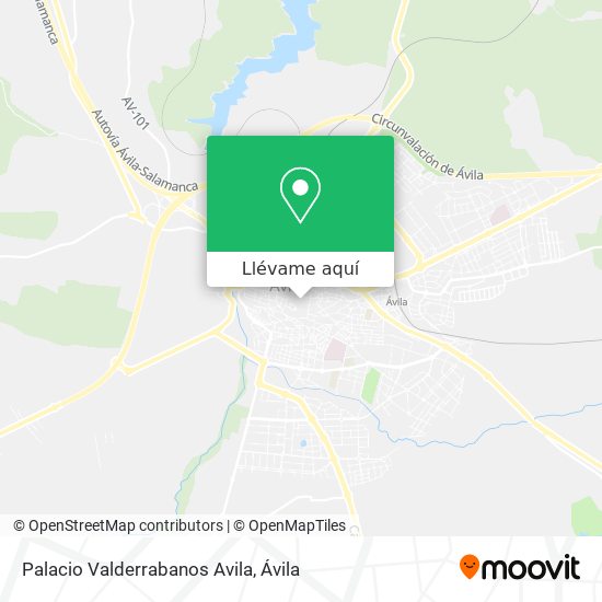 Mapa Palacio Valderrabanos Avila