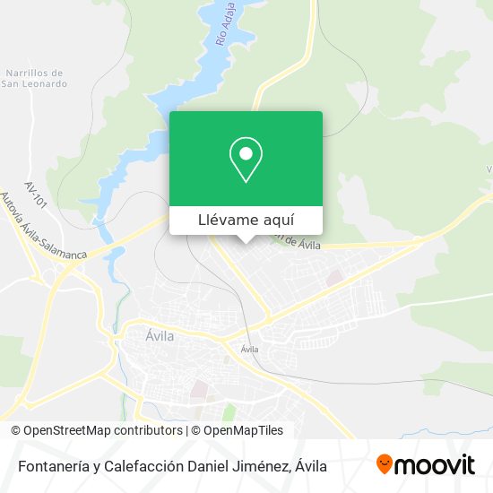 Mapa Fontanería y Calefacción Daniel Jiménez