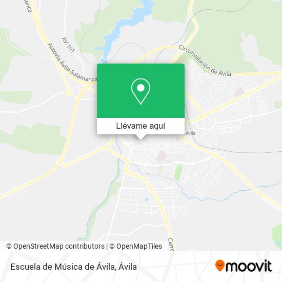 Mapa Escuela de Música de Ávila