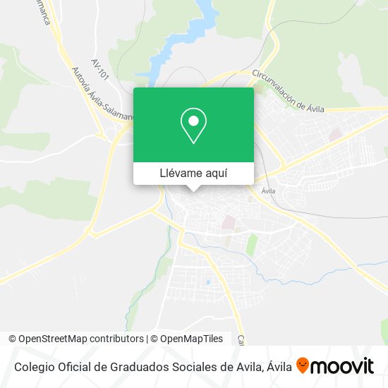 Mapa Colegio Oficial de Graduados Sociales de Avila