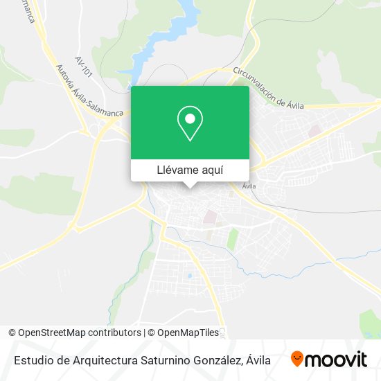 Mapa Estudio de Arquitectura Saturnino González