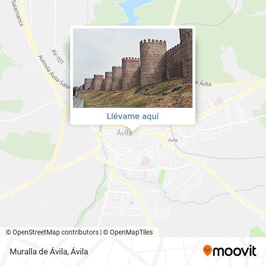 Mapa Muralla de Ávila