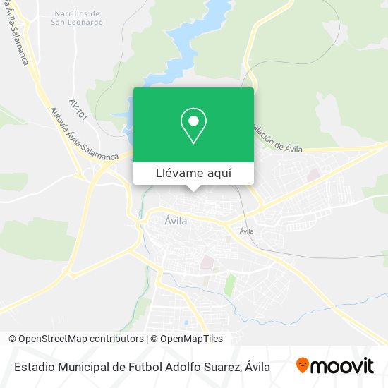 Mapa Estadio Municipal de Futbol Adolfo Suarez