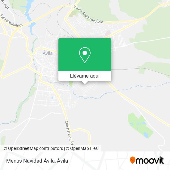 Mapa Menús Navidad Ávila