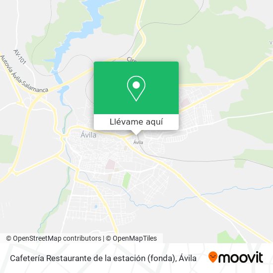 Mapa Cafetería Restaurante de la estación (fonda)