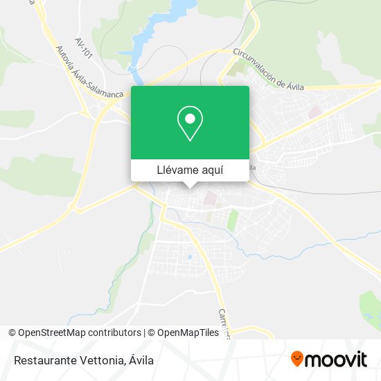 Mapa Restaurante Vettonia