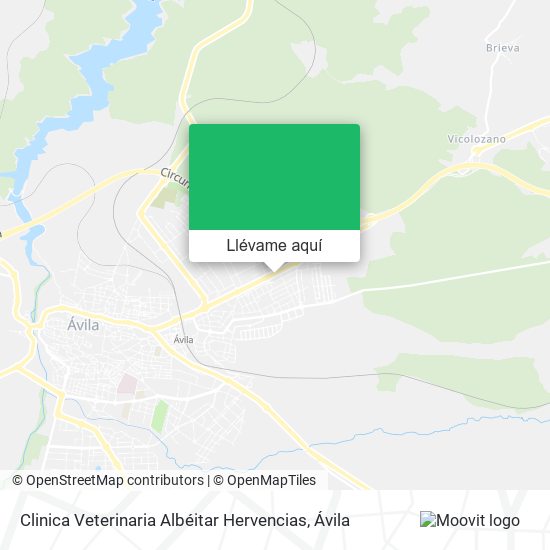 Mapa Clinica Veterinaria Albéitar Hervencias