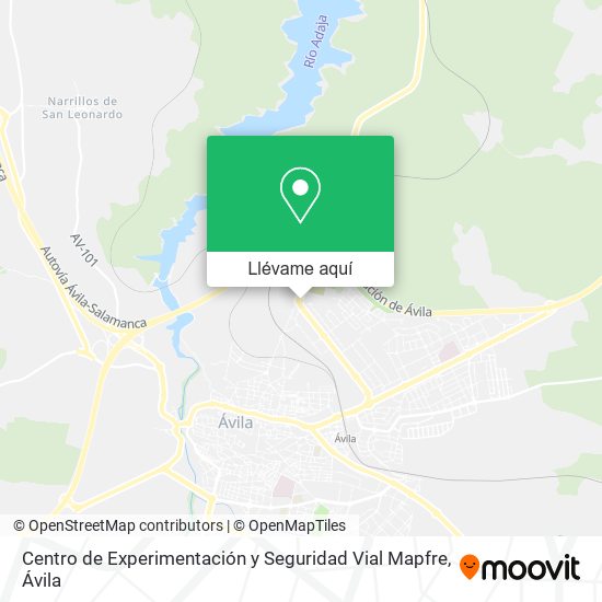 Mapa Centro de Experimentación y Seguridad Vial Mapfre