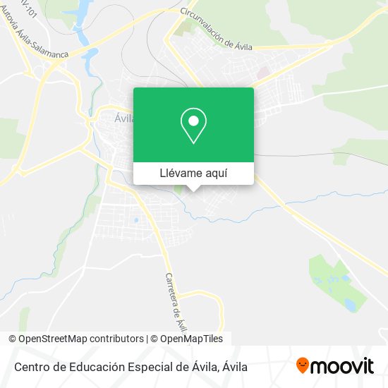 Mapa Centro de Educación Especial de Ávila