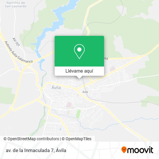 Mapa av. de la Inmaculada 7