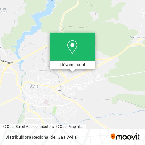Mapa Distribuidora Regional del Gas