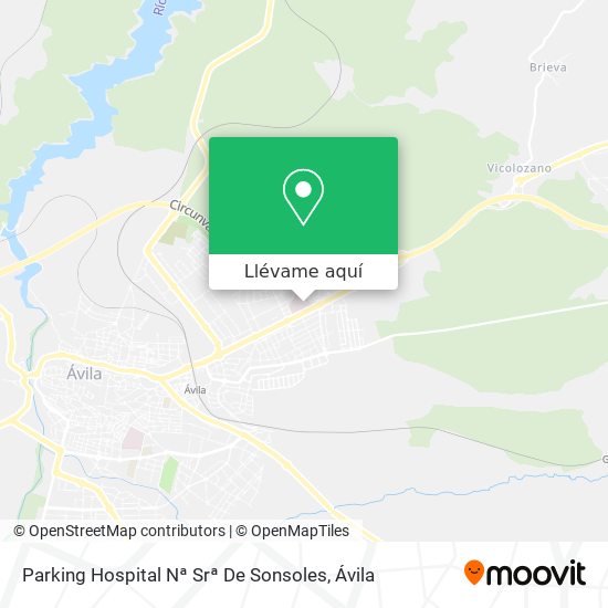 Mapa Parking Hospital Nª Srª De Sonsoles