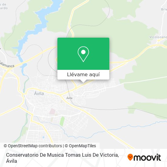 Mapa Conservatorio De Musica Tomas Luis De Victoria