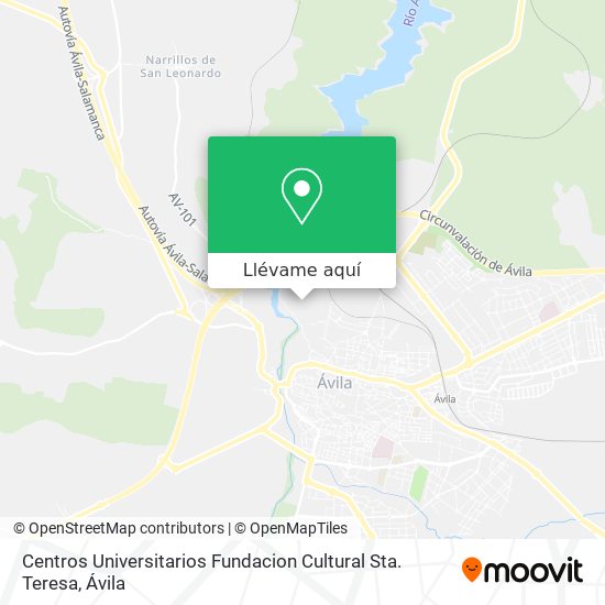 Mapa Centros Universitarios Fundacion Cultural Sta. Teresa