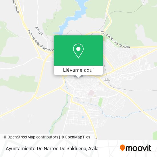 Mapa Ayuntamiento De Narros De Saldueña