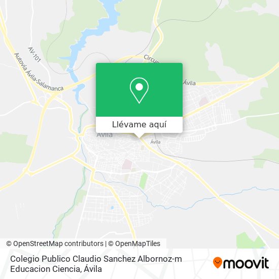 Mapa Colegio Publico Claudio Sanchez Albornoz-m Educacion Ciencia