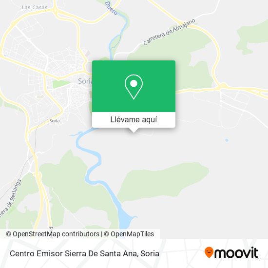 Mapa Centro Emisor Sierra De Santa Ana