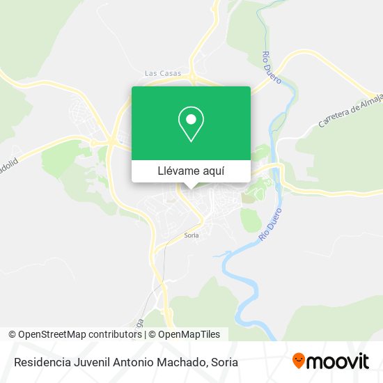 Mapa Residencia Juvenil Antonio Machado