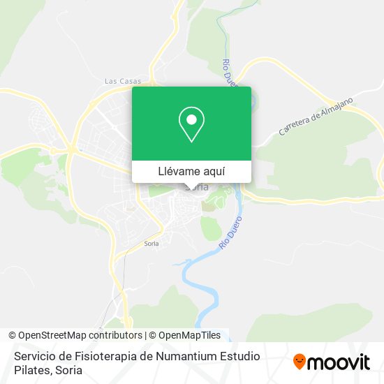 Mapa Servicio de Fisioterapia de Numantium Estudio Pilates
