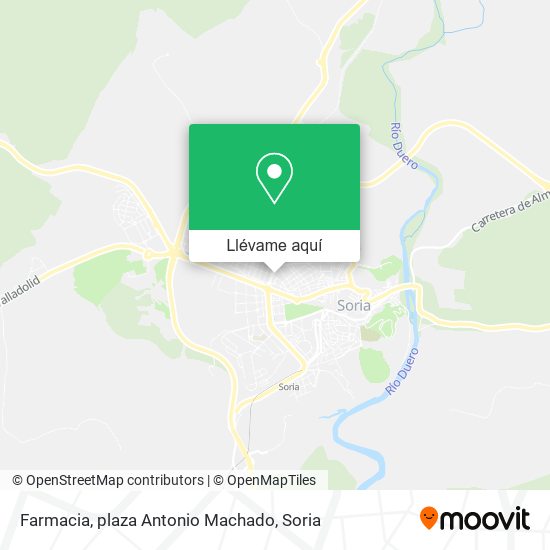 Mapa Farmacia, plaza Antonio Machado