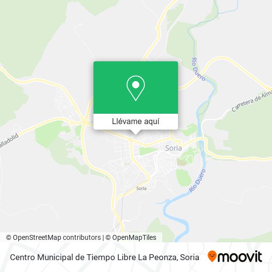 Mapa Centro Municipal de Tiempo Libre La Peonza